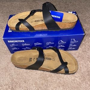 Birkenstock Mayari Black Birko Flor size 8